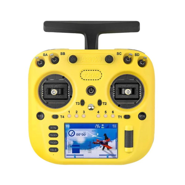 PRE-ORDER RadioMaster TX15 M2 ELRS 2.4GHz/900MHz 3.5-inch Touchscreen Display V5.0 Hall Sensor Gimbals Radio Controller - Yellow