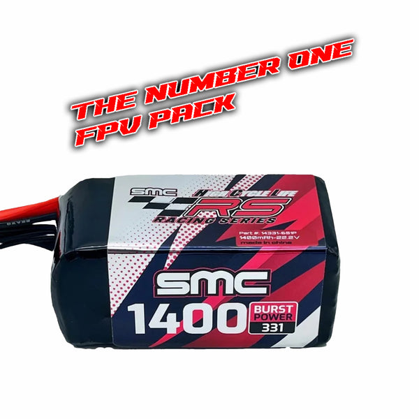 SMC HCL RS 22.2V 6S 1400mAh FPV Racing Lipo Battery Pack - XT60