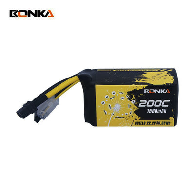 PRE-ORDER BONKA 6S 1580mAh 200C/400C 22.2V Dandelion (HEIM) Series FPV Racing LiPo - XT60