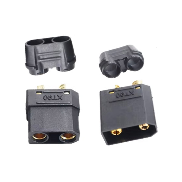 (PRE-ORDER) XT90H Male and Female Pair - Black