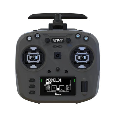 Jumper T14 Macarone ELRS 1W 2.4GHz VS-M HALL Sensor Gimbals 2.42" OLED Screen EdgeTX RC Radio Transmitter - Gray