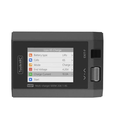 ToolkitRC M8P 1-8S 600W 20A DC Battery Charger - XT60