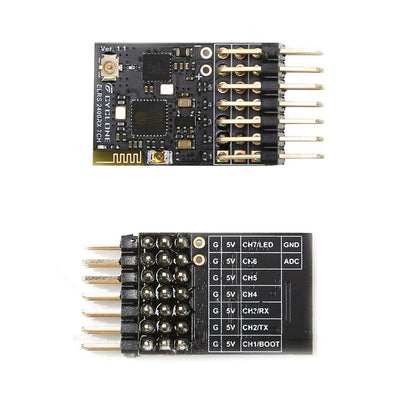 ELRS 2.4G 7CH PWM/CRSF Receiver for Planes and Drones