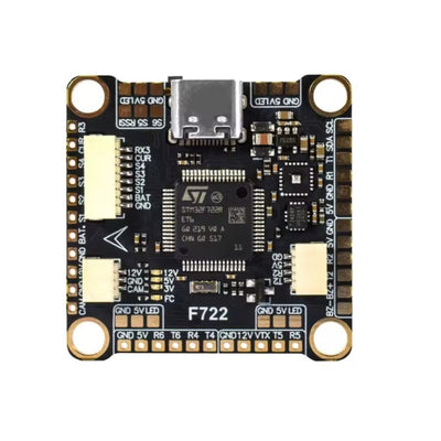 F7 Stack 60A with F722 Flight Controller and 60A ESC 3-6S - 30.5x30.5mm
