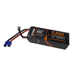 BONKA 5200mAh 6S 22.2V 65C/130C Light-Weight Lipo Battery for 7 to 10 inch Drones - EC5