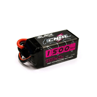 CNHL Black Series 14.8V 4S 1500mAh 100C FPV Lipo Battery Pack - XT60