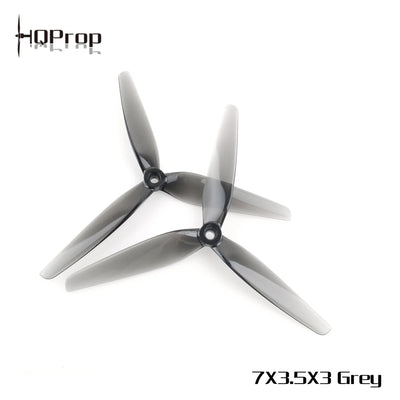 PRE-ORDER HQProp 7x3.5x3 for Long Range 7inch Drone Propeller Set (2CW-2CCW) - Light Grey