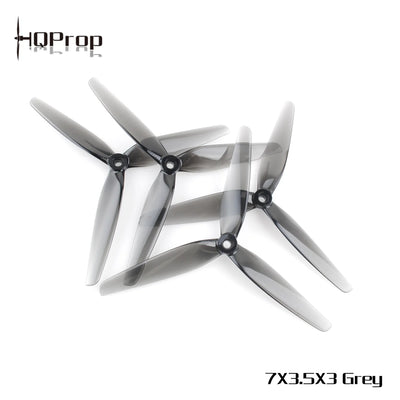 PRE-ORDER HQProp 7x3.5x3 for Long Range 7inch Drone Propeller Set (2CW-2CCW) - Light Grey