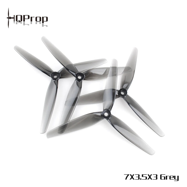 PRE-ORDER HQProp 7x3.5x3 for Long Range 7inch Drone Propeller Set (2CW-2CCW) - Light Grey
