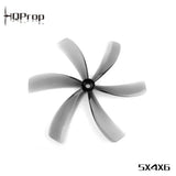 HQProp 5X4X6 Light Grey 6-Blade 5-inch Poly Carbonate Propeller (2CW-2CCW)