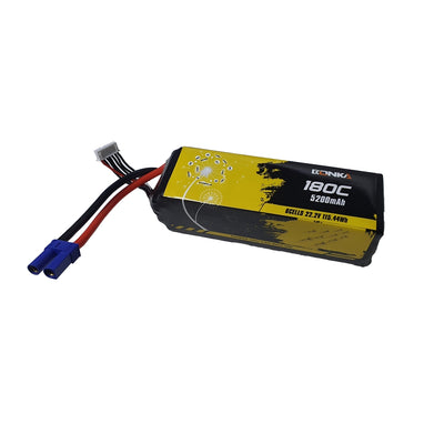 BONKA 5200mAh 6S 22.2V 180C/360C Lipo Battery for 7 to 10 inch Drones - EC5