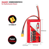 Gaoneng GNB 2S 7.4V 6500mah 5C Lipo Battery XT30 for Boxer, TX15, TX16S Radios