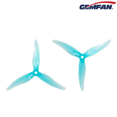 PRE-ORDER Gemfan Hurricane 51477-3 Tri-prop 5-inch (2CW-2CCW) - BLUE