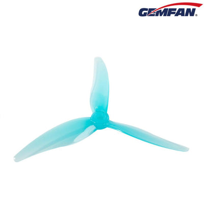 PRE-ORDER Gemfan Hurricane 51477-3 Tri-prop 5-inch (2CW-2CCW) - BLUE