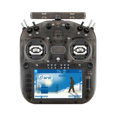 PRE-ORDER RadioMaster TX16S MK3 ELRS Gemini 2.4GHz/900MHz 5-inch Touchscreen V6.0 Hall Sensor Gimbals Mode 2 Radio Controller - Transparent Charcoal