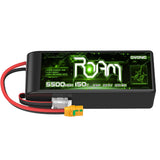 PRE-ORDER Ovonic Roam Series 5500mAh 6S 22.2V 150C/300C Lipo Battery for 7 to 10 inch Drones or EDF Jets - XT90-S Anti Spark Plug