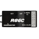 Radiomaster R86C V2 Frsky D8/D16 and Futaba SFHSS Compatible 6 Channels PWM Receiver w/Sbus