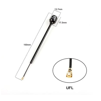 PRE-ORDER HGLRC Long Range 5.8G 2.5dBi UFL/IPEX 150mm Antenna LHCP Compatible with DJI Vista/O4/O4 Pro