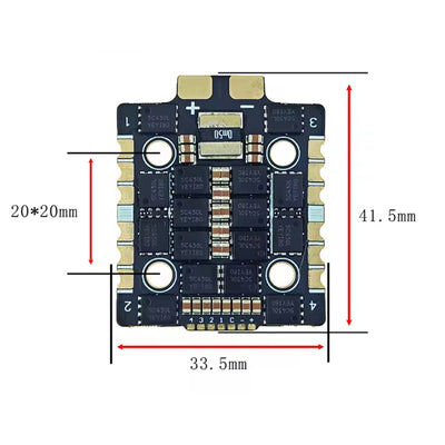 PRE-ORDER DAKEFPV 70A 4IN1 3-6S ESC - 20x20mm