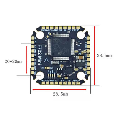 PRE-ORDER DAKEFPV F722 Mini Flight Controller - 20x20mm