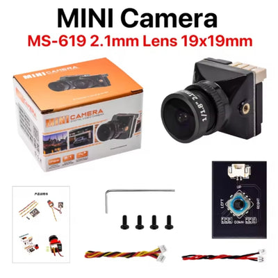 (Pre-Order) Mini Analog Camera MS-619 1800TVL 2.1mm 4:3 / 16:9 for FPV