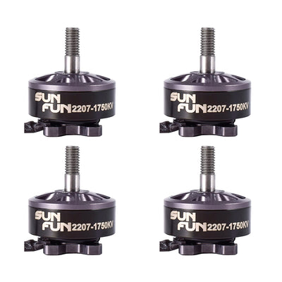 (PRE-ORDER) SunFun 2207-1750KV 4-6S 5" Racing Motor Set (4 x Motors)