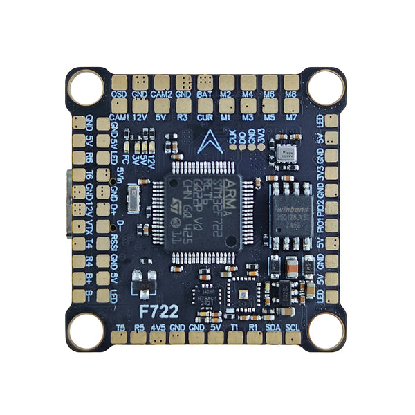 (PRE-ORDER) F722 Flight Controller with ICM42688 Gyro, Barometer, 16MB Flash - 30x30mm