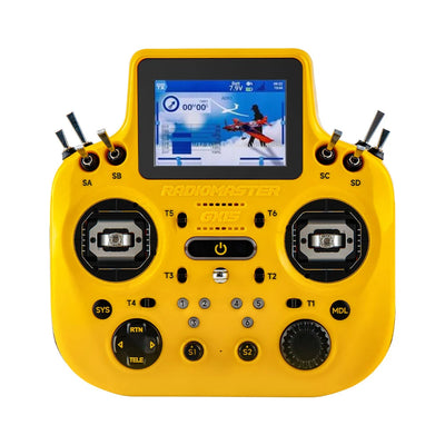 PRE-ORDER RadioMaster GX15 ELRS Gemini 2.4GHz 3.5-inch Touchscreen Display V6 CNC Hall Sensor Gimbals Radio Controller - Yellow