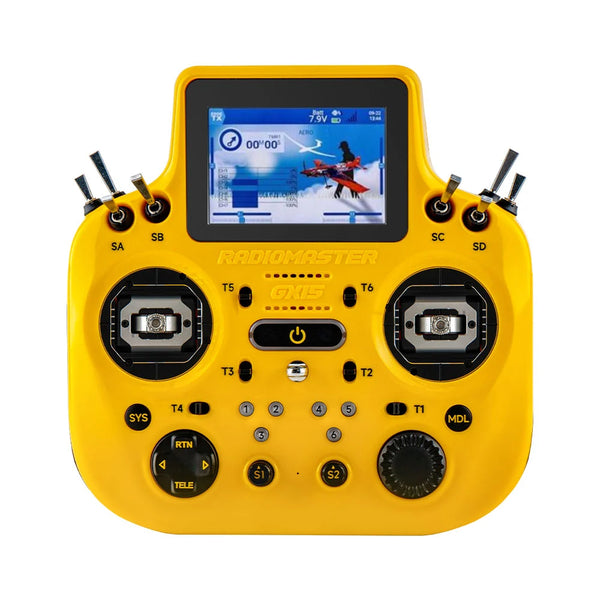 PRE-ORDER RadioMaster GX15 ELRS Gemini 2.4GHz 3.5-inch Touchscreen Display V6 CNC Hall Sensor Gimbals Radio Controller - Yellow