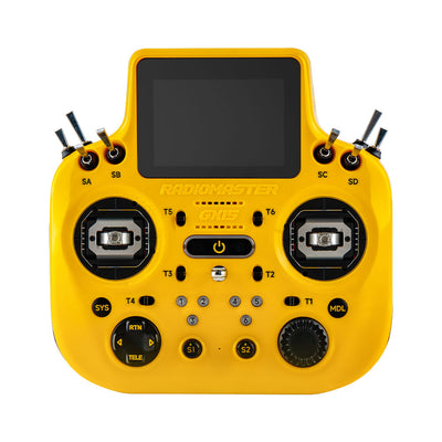 PRE-ORDER RadioMaster GX15 ELRS Gemini 2.4GHz 3.5-inch Touchscreen Display V6 CNC Hall Sensor Gimbals Radio Controller - Yellow