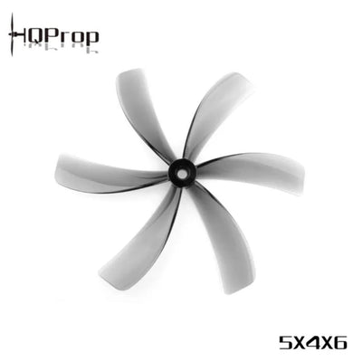 HQProp 5X4X6 Light Grey 6-Blade 5-inch Poly Carbonate Propeller (2CW-2CCW)