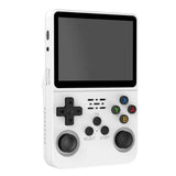 R36s 2026 New Retro Handheld Game Console Support 20+ Emulators 3.5” IPS Screen - 64GB White