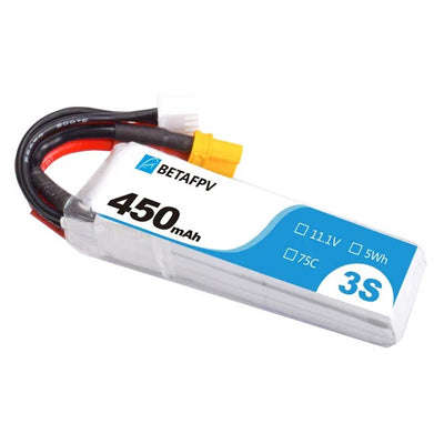 BetaFPV 450mAh 3s 75c Lipo Battery - XT30