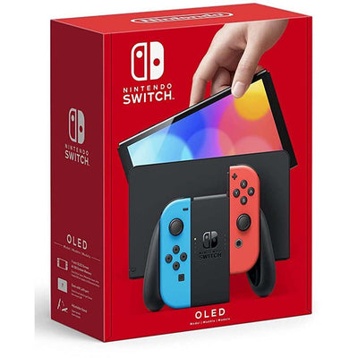 Nintendo Switch – OLED Model w/ Neon Red & Neon Blue Joy-Con