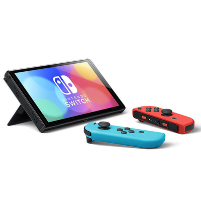 Nintendo Switch – OLED Model w/ Neon Red & Neon Blue Joy-Con